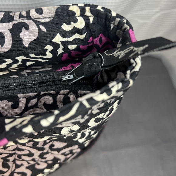 Retired Vera Bradley Pleated Tote Magenta Pink Quilted Weekender & Wallet READ - Picture 3 of 16